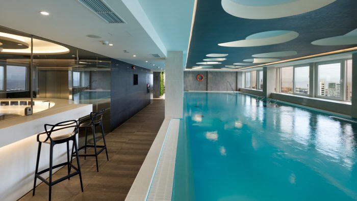Pool with a view - Fitness Centre Club 26 at Radisson Blu Hotel Olümpia, Tallinn